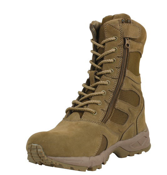 Rothco Forced Entry Deployment Boots With Side Zipper - 8 Inch