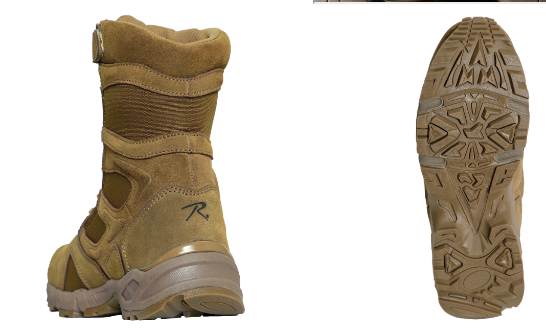 Rothco Forced Entry Deployment Boots With Side Zipper - 8 Inch