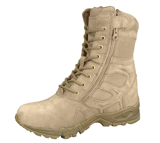 Rothco Forced Entry Deployment Boots With Side Zipper - 8 Inch