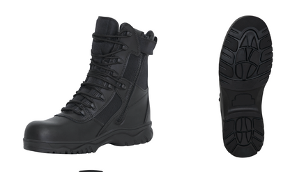 Rothco Forced Entry Tactical Boot With Side Zipper & Composite Toe - 8 Inch