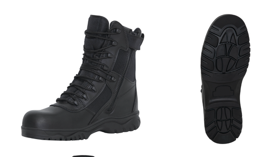 Rothco Forced Entry Tactical Boot With Side Zipper & Composite Toe - 8 Inch