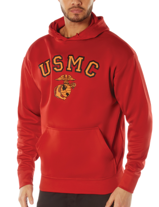Rothco USMC Eagle, Globe, and Anchor Pullover Hooded Sweatshirt