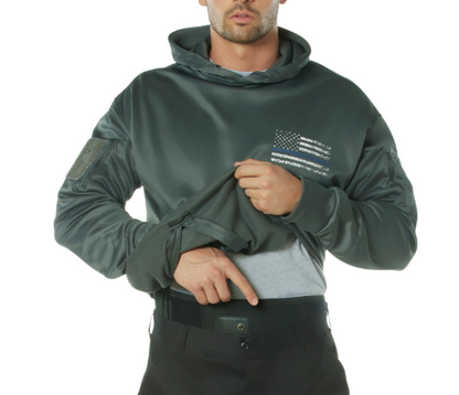 Rothco Concealed Carry Thin Blue Line Hoodie