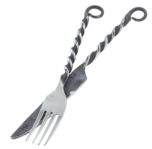 Medieval Twisted Steel Cutlery Set