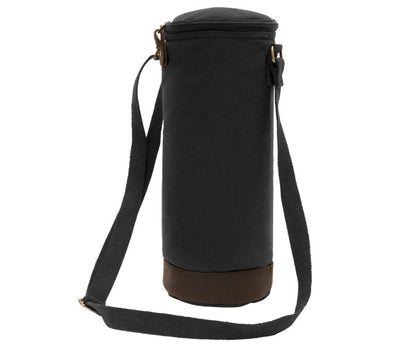 Rothco Waxed Canvas Wine Carrier Tote Bag-black