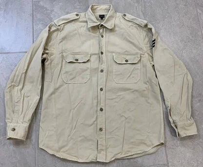 Vintage US Military Tan Dress Shirt